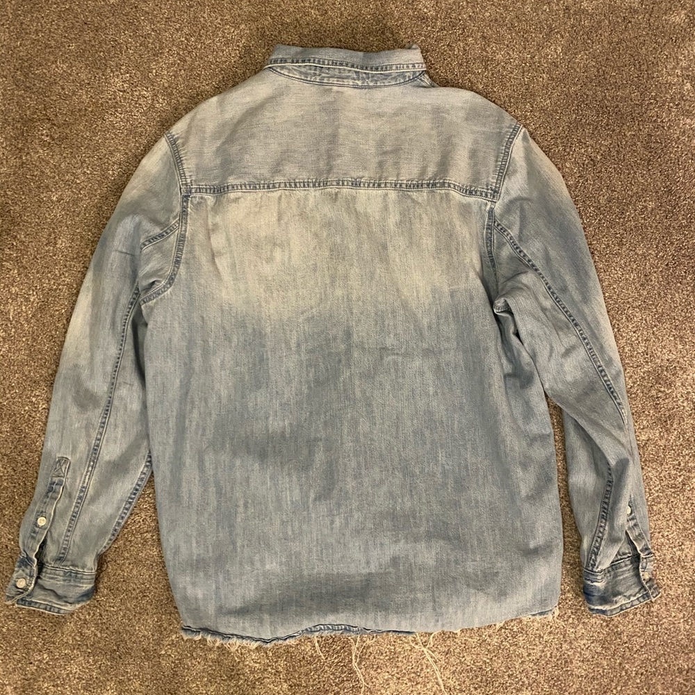 H&M denim long sleeve button down